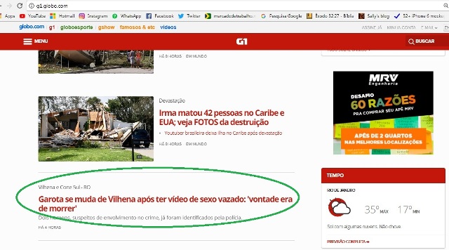 Caso da garota de 18 anos abusada sexualmente em Vilhena vira notícia em todo o mundo