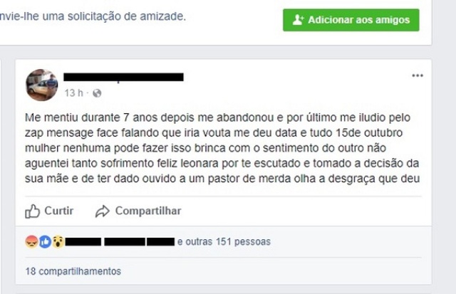 Em cidade de Rondônia, vigilante mata a ex-sogra a tiro e confessa crime no Facebook