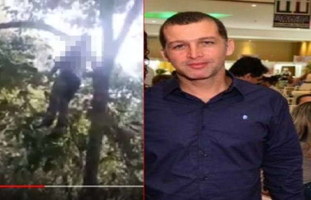 Veja vídeo: acusado de matar esposa e enteado de 5 anos é encontrado enforcado em mata