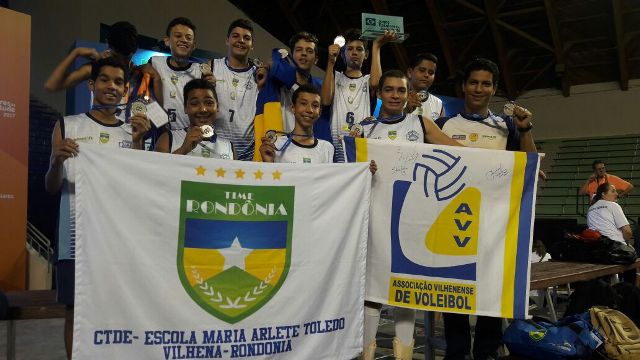 Com equipe de Vilhena, Vôlei rondoniense é prata nos Jogos Escolares da Juventude em Curitiba  