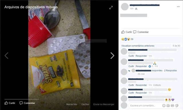 Garota de Colorado do Oeste anuncia no Facebook que vai se intoxicar e é salva por colega no Mato Grosso
