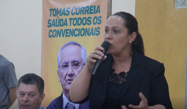 Na capital, deputada Rosangela Donadon participa de reunião partidária do PMDB 