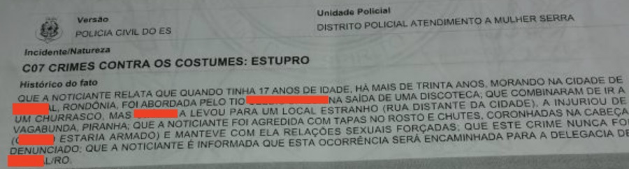 Após 30 anos, vereador de cidade do interior de RO é denunciado por estuprar sobrinha adolescente