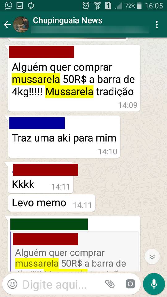 Homens usando caminhão-caçamba vendem queijos suspeitos em Chupinguaia; polícia investiga