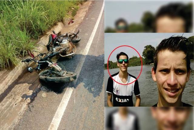 Rapaz de 21 anos morre na hora e primo dele fica em estado grave após acidente de moto em Cabixi