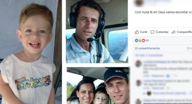 Corpos de casal e filho bebê são encontrados dentro de avião que caiu em cidade da região