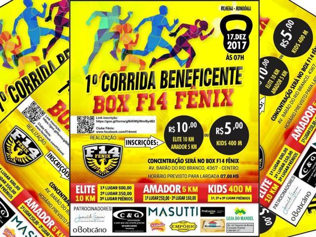 Praticantes de crossfit realizam no domingo a 1ª Corrida Beneficente Box F14 Fênix  