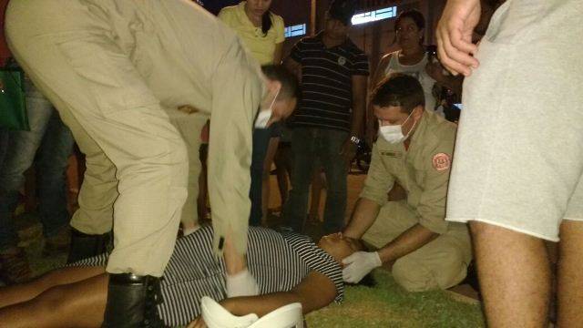 Grávida de cinco meses, mulher é socorrida e levada ao Hospital Regional após colisão entre veículos em Vilhena