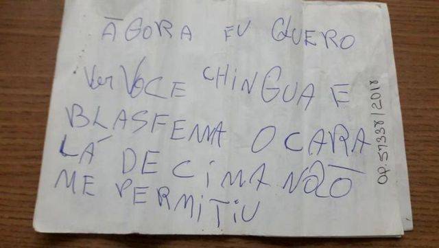 Em RO, ladrão faz refeição durante furto a residência e foge deixando carta assinada em nome de “Satanás”