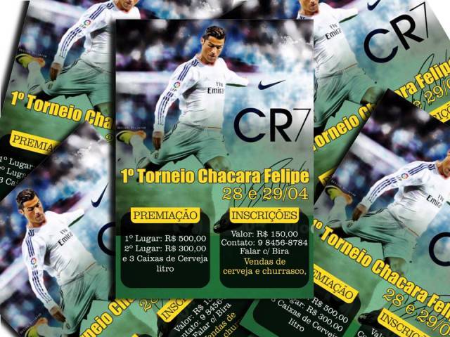Dias 28 e 29 de abril acontece o 1º Torneio de Futebol Society da Chácara Felipe