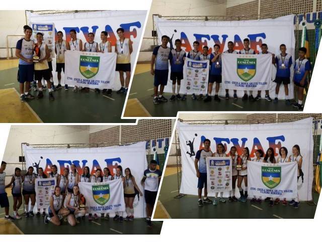 Vôlei vilhenense conquista três ouros e um bronze em competição de base na cidade de Alta Floresta