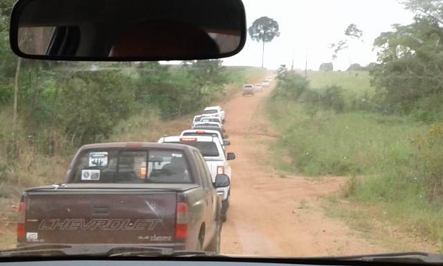Com participação de governador, produtores rurais fazem caravana e pedem rodovia ligando RO ao MT
