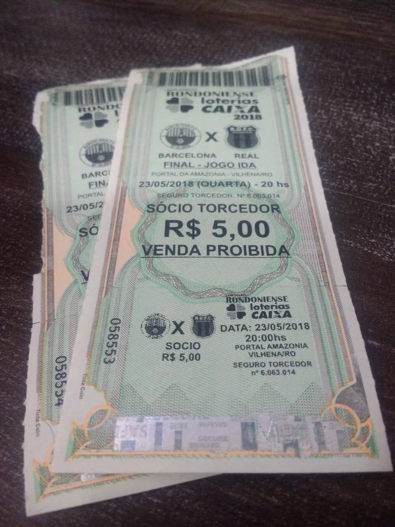 Na faixa: Barcelona e Folha do Sul sorteiam ingressos para primeiro jogo da final do Campeonato Rondoniense 2018