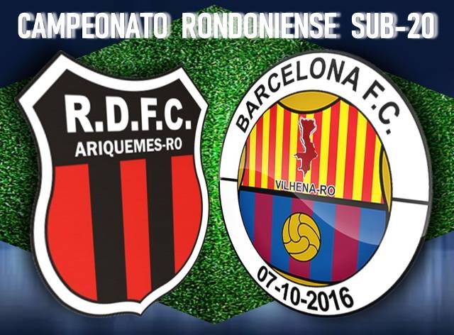 Em desvantagem, Barcelona faz hoje em Ariquemes o segundo jogo da semifinal do Rondoniense Sub-20