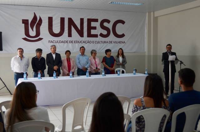 Faculdade realiza evento para recepcionar acadêmicos da primeira turma do curso de medicina em Vilhena