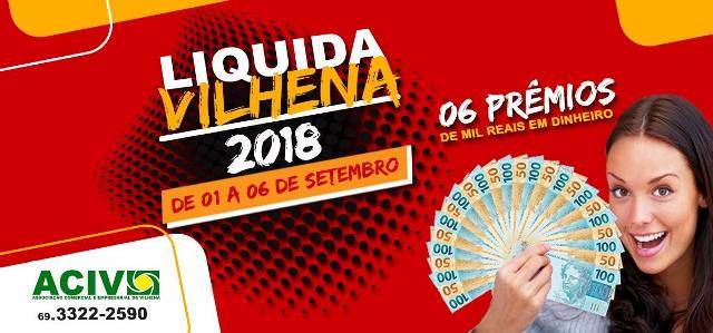 Primeira edição da promoção “Liquida Vilhena” promete produtos com até 70% de descontos