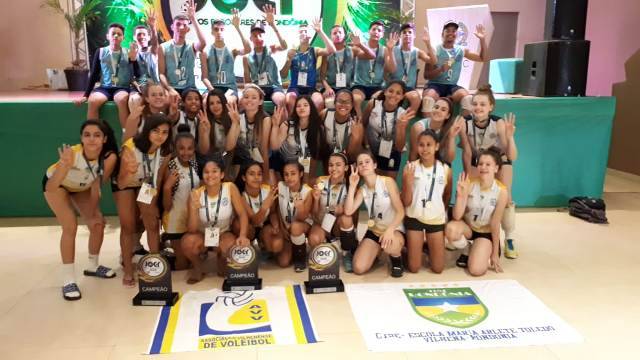 Escola Maria Arlete conquista três ouros e uma prata no Voleibol dos Jogos Escolares de Rondônia