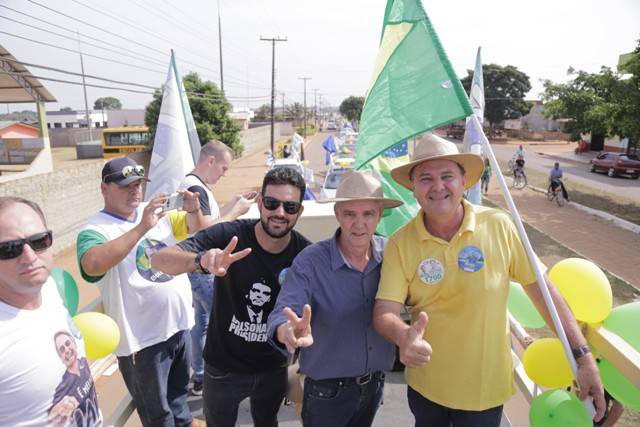 Estreando na política como candidato a senador, Bagattoli realiza carreata histórica em Vilhena