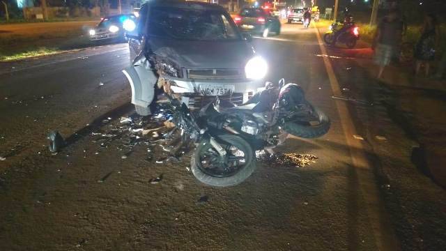 Colisão entre carro e motocicleta provoca morte de construtor que pertencia a família pioneira em Vilhena