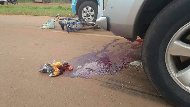 Atropelado por dois veículos em rodovia, idoso morre em Vilhena; motorista de picape está sendo procurado