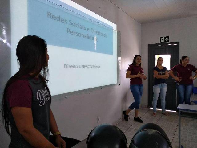 Acadêmicos da faculdade Unesc de Vilhena levantam o debate sobre “Direito de Personalidade” e fake news