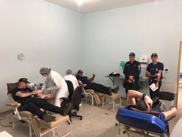 3º BPM: futuros sargentos da corporação participam de campanha de doação de sangue em Vilhena