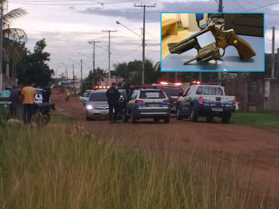 Trio é flagrado com arma de fogo em veículo no bairro Cristo Rei