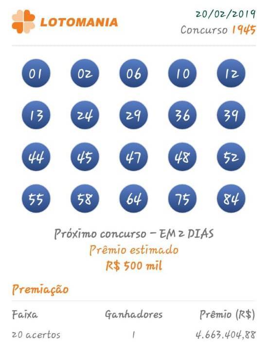 Veja os números: vilhenense acerta sozinho em loteria da Caixa e vai embolsar prêmio de mais de R$ 4,6 milhões