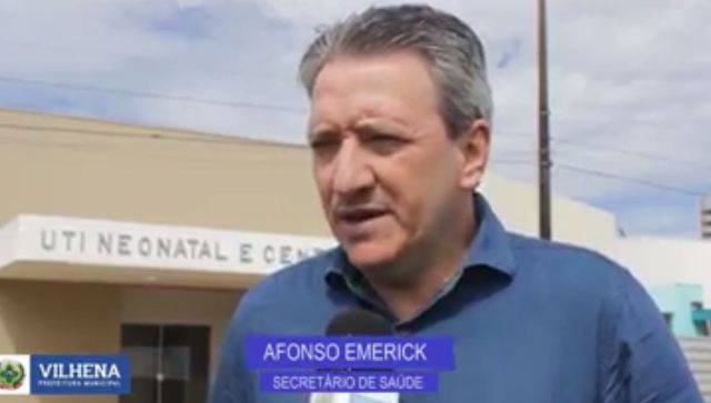 ASSISTA: em vídeo, secretário de Saúde promete entregar ao Estado UTI Neonatal recém-inaugurada em Vilhena