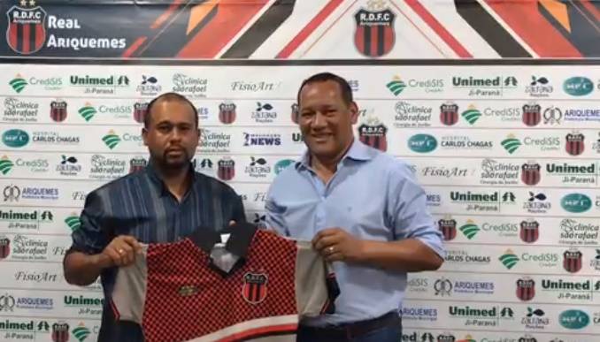 Campeão Estadual no sábado pelo Vilhenense, treinador Tiago Batizoco é apresentado no Real para a disputa da Série D