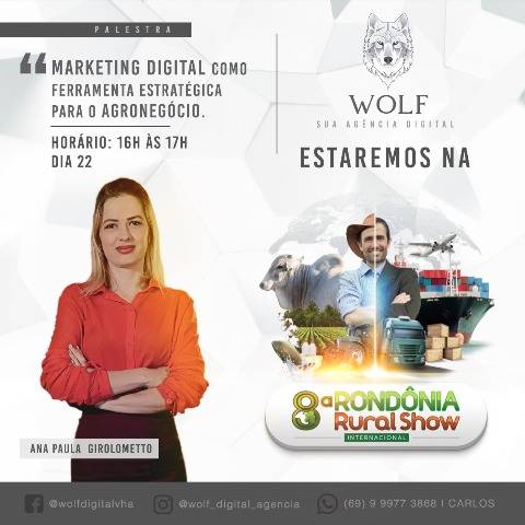 Co-fundadora da primeira startup de Vilhena ministra palestra hoje na 8ª Rondônia Rural Show, em Ji-Paraná