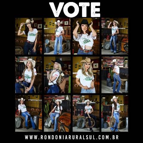 VOTO ELETRÔNICO: através de site, internautas ajudarão a escolher Madrinha do Rodeio da maior festa do Cone Sul