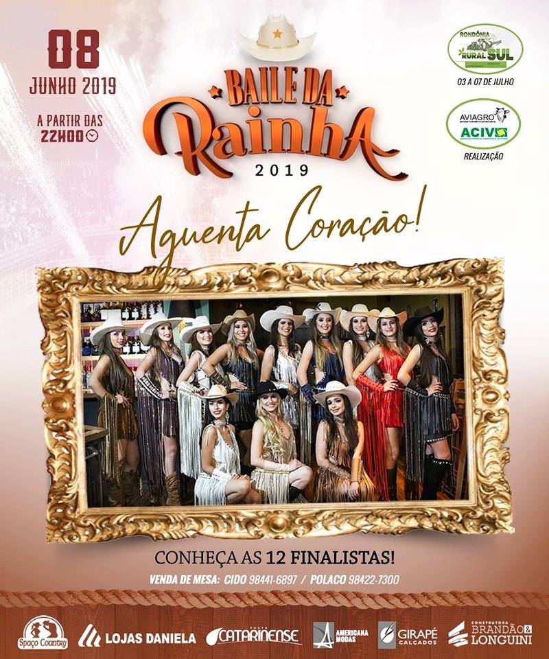 É neste sábado: faça seu comentário no FOLHA DO SUL ON LINE e concorra a 1 dos 10 ingressos para o Baile da Rainha