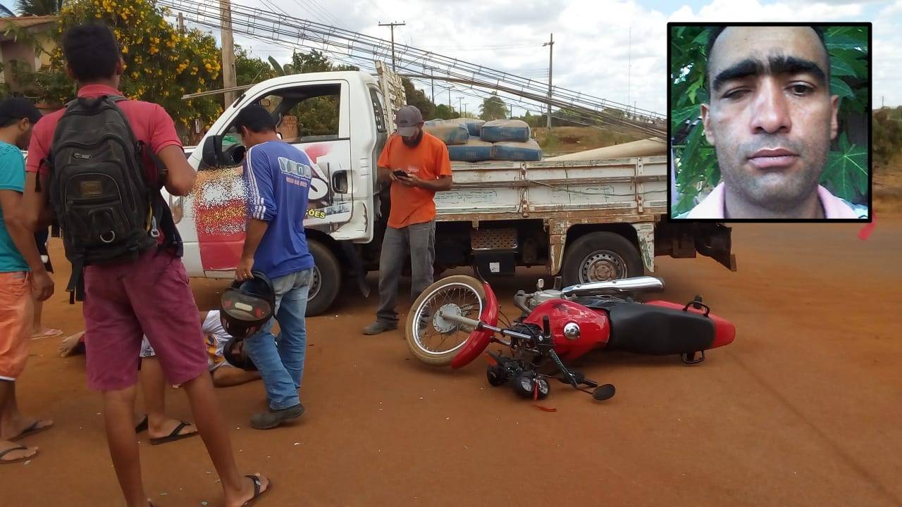 Morre no Hospital Regional de Vilhena  homem que teve moto atingida por caminhão de entregas