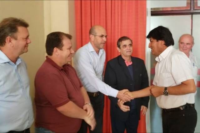 Goebel participa de comitiva e deputados de Rondônia são recebidos pelo presidente Evo Morales na Bolívia