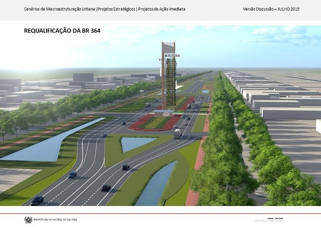 Veja como fica: projetos apresentados em Vilhena preveem BR duplicada, avenida com calçadão e nova prefeitura