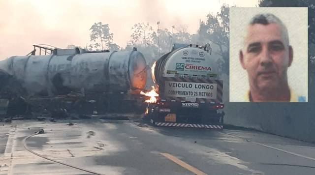 ÁUDIO E VÍDEO: caminhoneiro se emociona ao ver colega vilhenense morrer queimado após acidente
