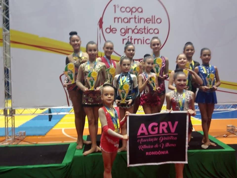 Ginastas da AGRV conquistam 21 medalhas na Copa Martinello de Ginástica Rítmica, em Nova Mutum-MT