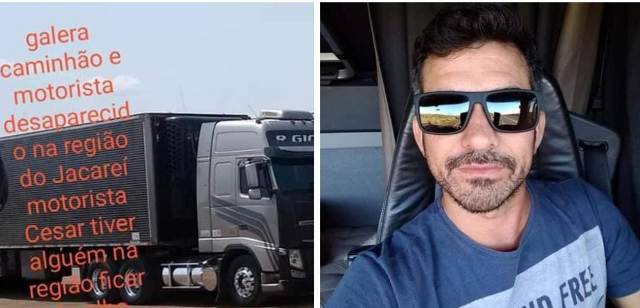 Motorista e carreta de vilhenense desaparecem em rodovia de São Paulo após possível roubo de carga; polícia acionada