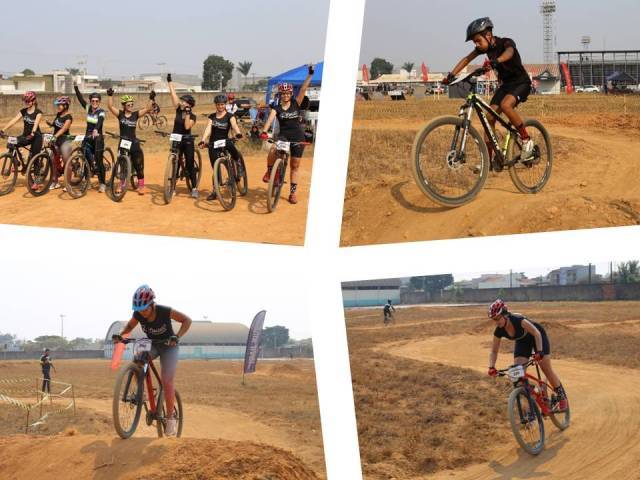Mais de 70 atletas do ciclismo mountain bike e speed biking competiram na nova pista no Estádio Municipal