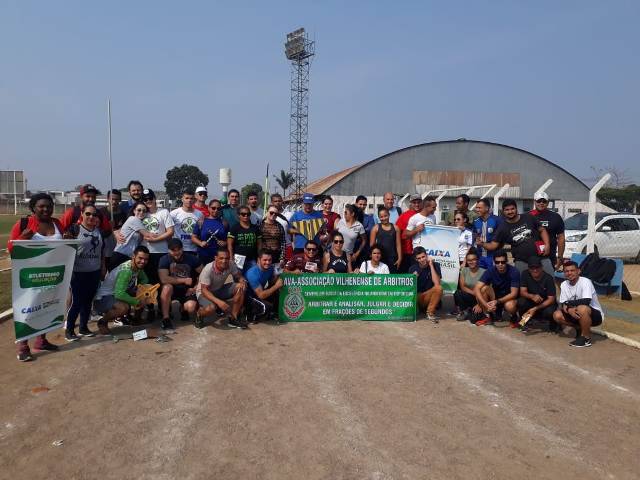 Com participantes de oito cidades rondonienses, Curso Básico de Arbitragem de Atletismo foi sucesso em Vilhena