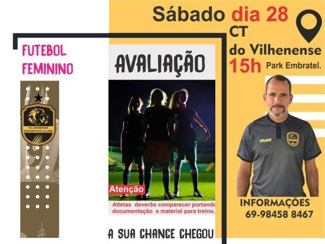Vilhenense anuncia treinador e seletiva para escolha de atletas para o Estadual Feminino