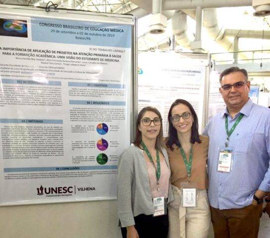 Congresso de Educação Médica destaca trabalhos do curso de Medicina ministrado pela Unesc, em Vilhena