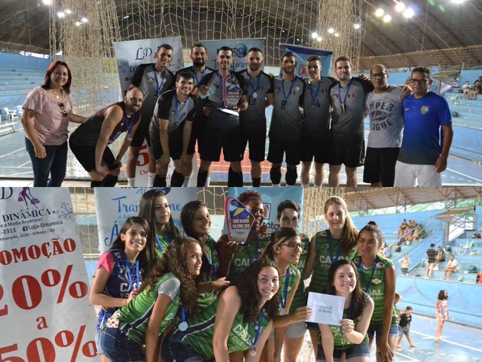 CineArt no Feminino e Colorado no Masculino são os campeões da Copa Vilhena de Vôlei