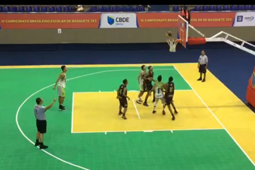 Por 1 ponto, equipe vilhenense é eliminada nas quartas de final do Brasileiro CBDE de Basquete 3x3