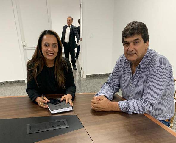 Em despacho com prefeito, deputada Rosângela Donadon anuncia R$ 350 mil para obras em escola de Cabixi