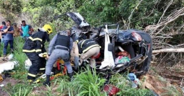 Família que havia passado natal em Rondônia se envolvem em acidente no Mato Grosso; matriarca morre e 4 ficam feridos