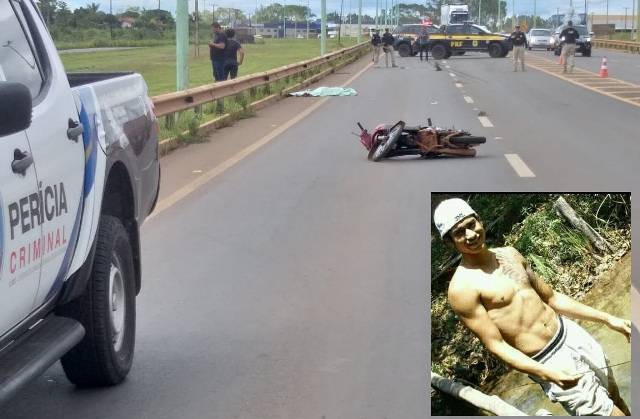 Jovem morre em acidente de moto na BR 364, em Vilhena; mãe o reconheceu por fotos no WhatsApp