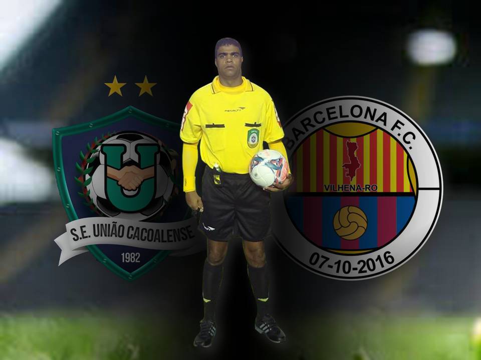 Fledes Rodrigues Santos será o árbitro do confronto União Cacoalense x Barcelona