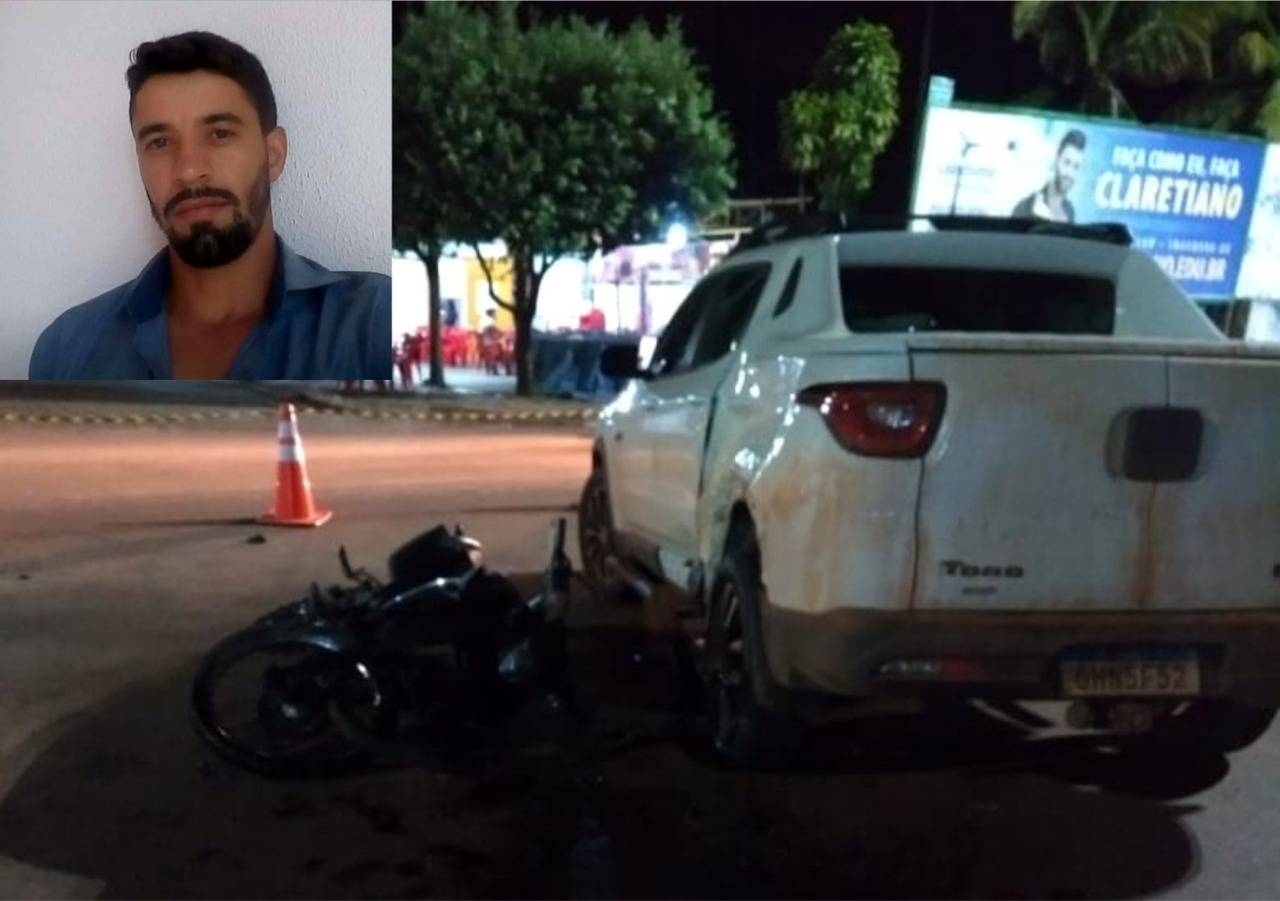 Choque entre motocicleta e picape na região central de Cerejeiras provoca a morte de homem de 31 anos